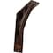 Ekena Millwork Galveston Wrought Iron Bracket, (Triple center brace), Antiqued Copper 2"W x 5 1/2"D x 8"H BKTM02X05X08TGLACO - alternate 1